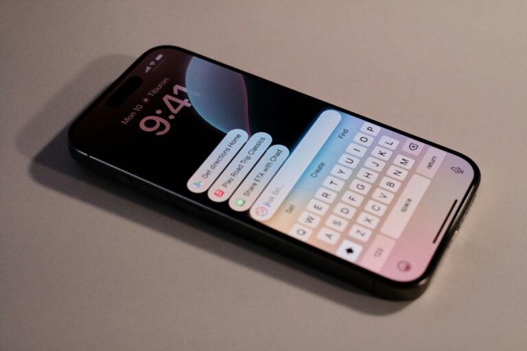 A smartphone showing a fake text message on a black background with a modern interface.