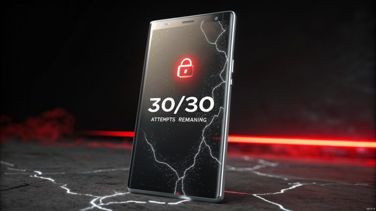 enter password to unlock 30/30 attempts remaining